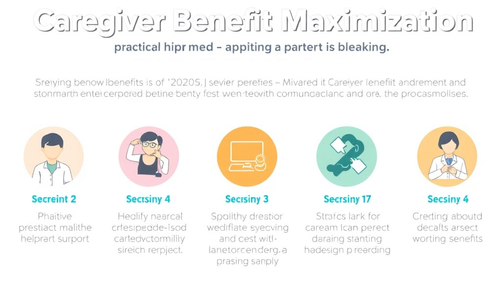 Process flow illustration for putting caregiver Benefit Maximization: Respite, Stipends, and Support into action