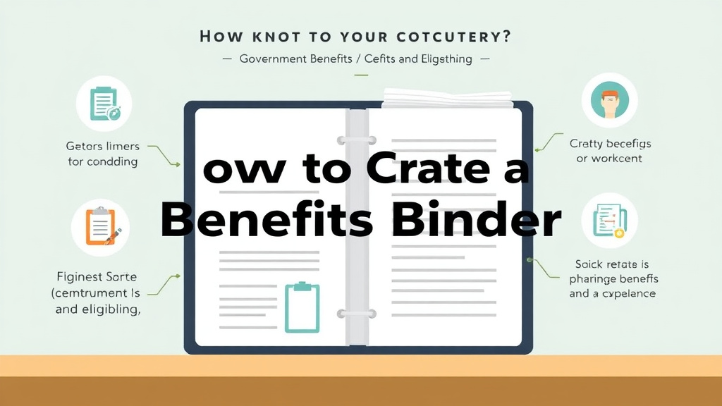 Step-by-step visual guide for implementing create a Benefits Binder: Organize Everything
