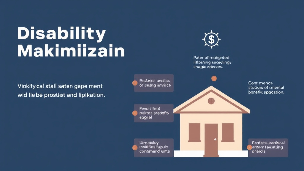 Action-oriented illustration showing how to apply disability Benefit Maximization: SSI, SSDI, Medicaid Stack
