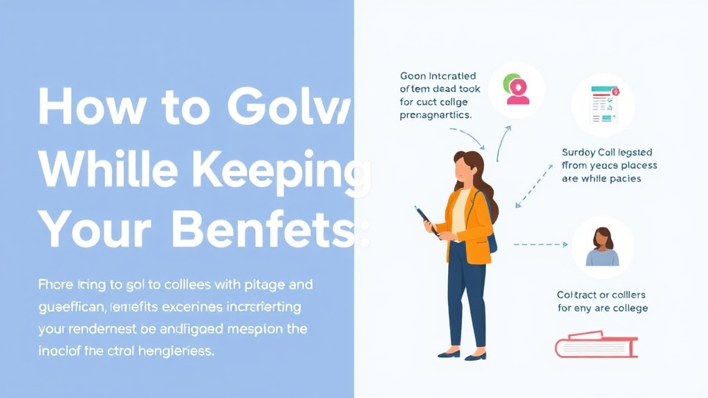 Process flow illustration for putting go to College While Keeping Your Benefits into action
