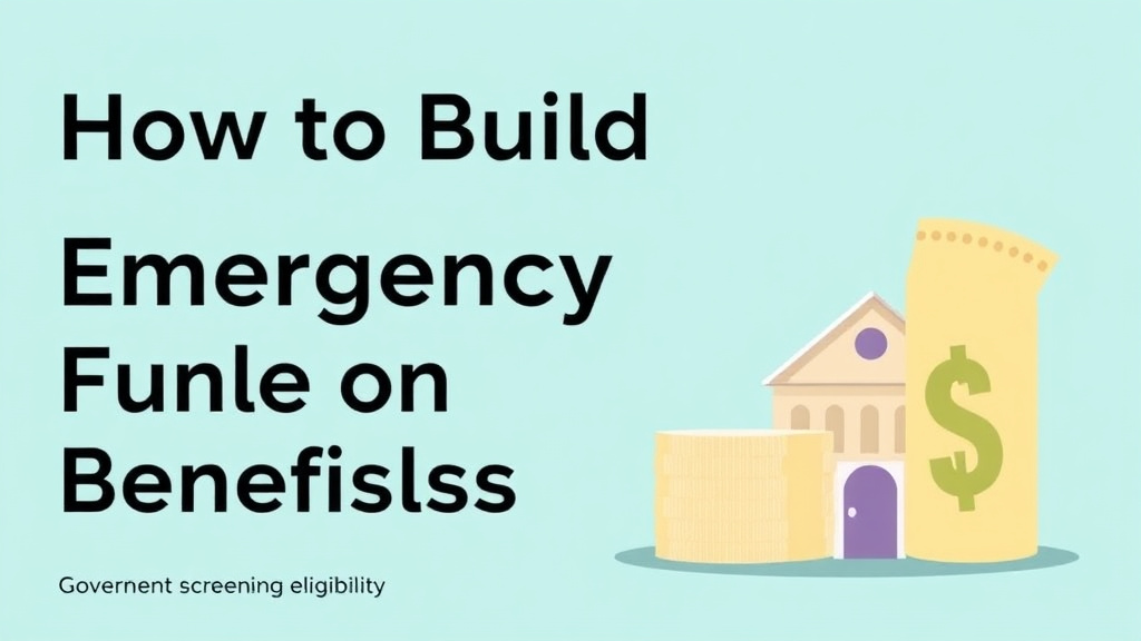 Implementation roadmap for build an Emergency Fund While on Benefits with actionable steps