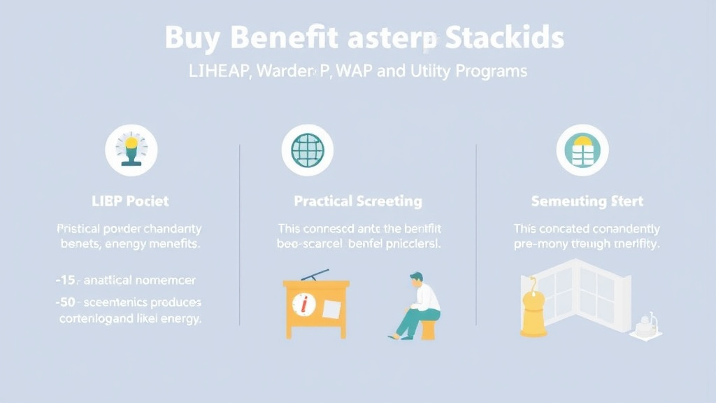 Process flow illustration for putting energy Benefit Stacking: LIHEAP, WAP, and Utility Programs into action