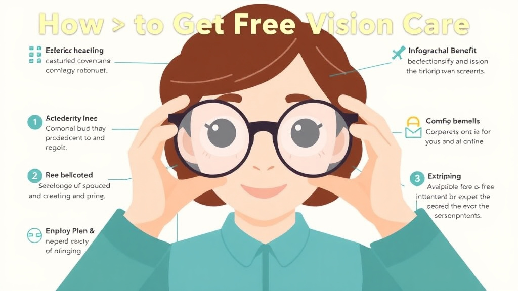 Process flow illustration for putting get Free Vision Care: Benefits and Programs into action