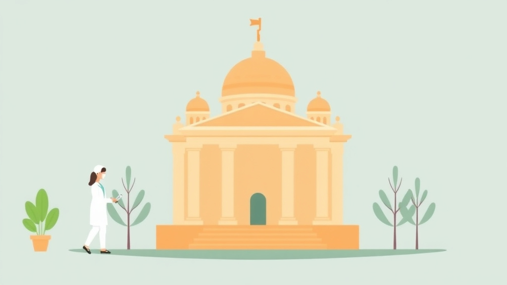 A professional illustration depicting lower Healthcare Costs With Government Benefits