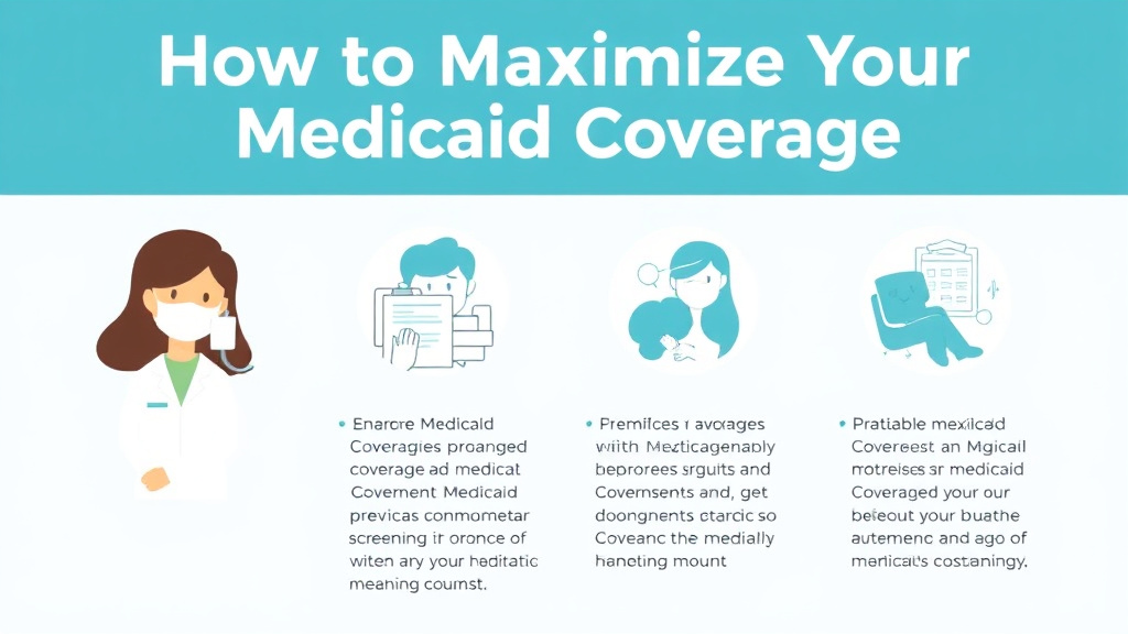 Action-oriented illustration showing how to apply maximize Your Medicaid Coverage