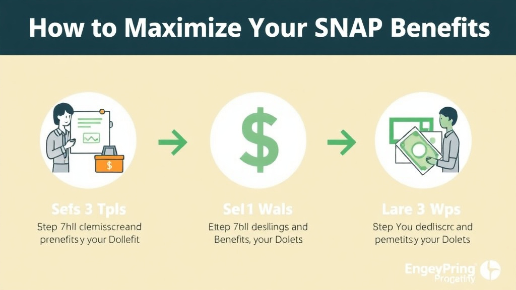 Action-oriented illustration showing how to apply maximize Your SNAP Benefits: Get Every Dollar
