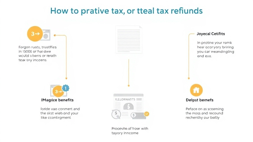 Process flow illustration for putting maximize Your Tax Refund on a Low Income into action