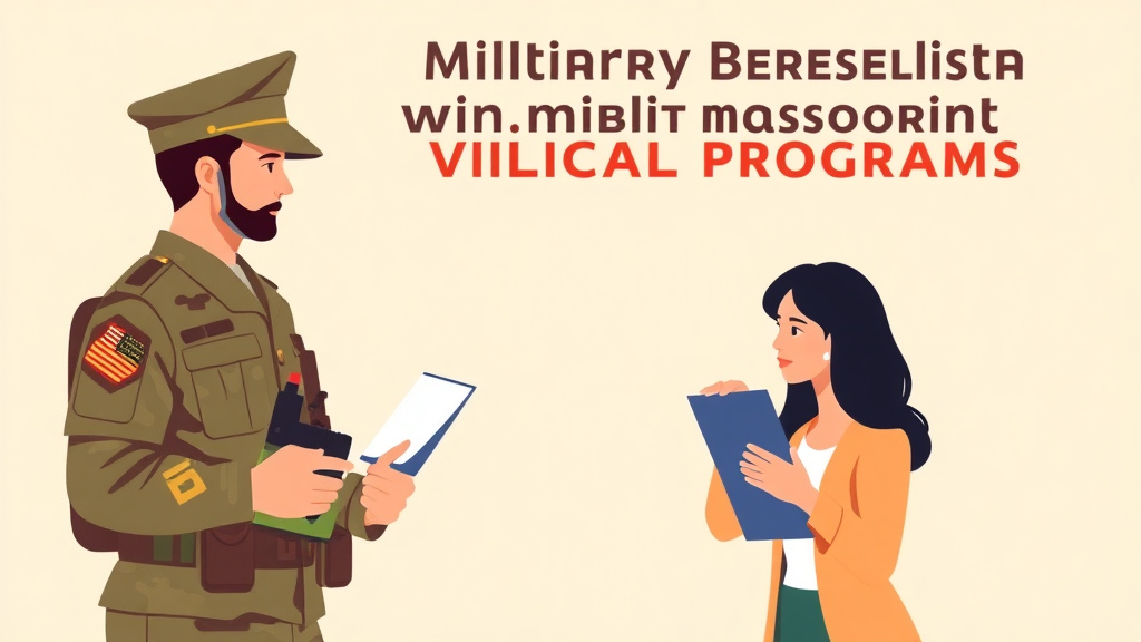 Illustration breaking down the fundamentals of combining Military Benefits With Civilian Programs
