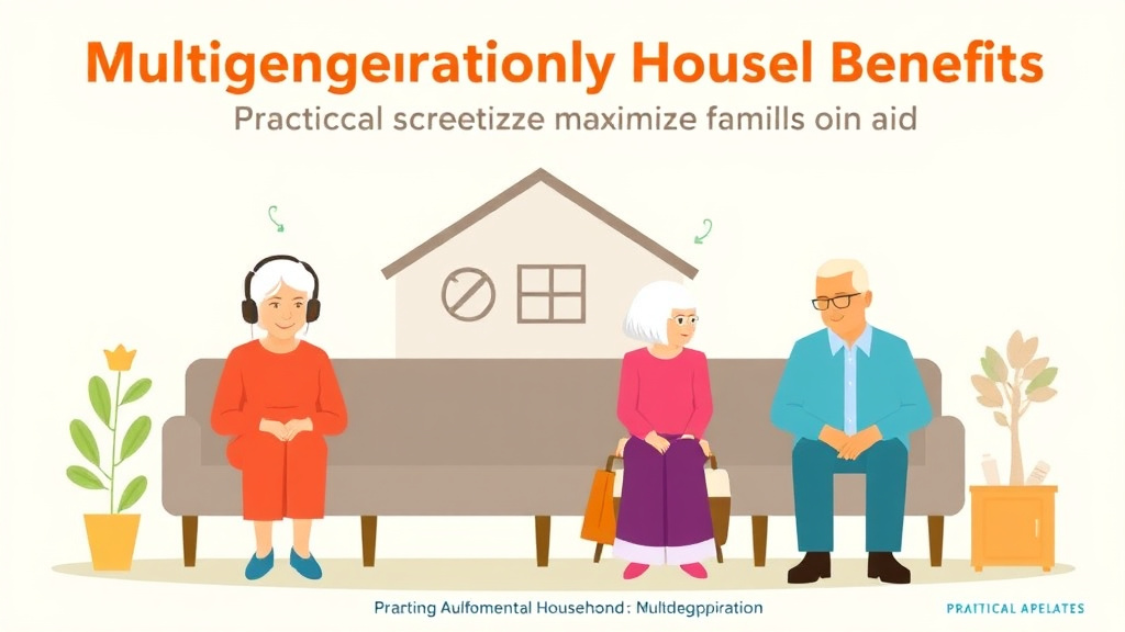 Process flow illustration for putting multigenerational Household Benefits: Maximize Family Aid into action