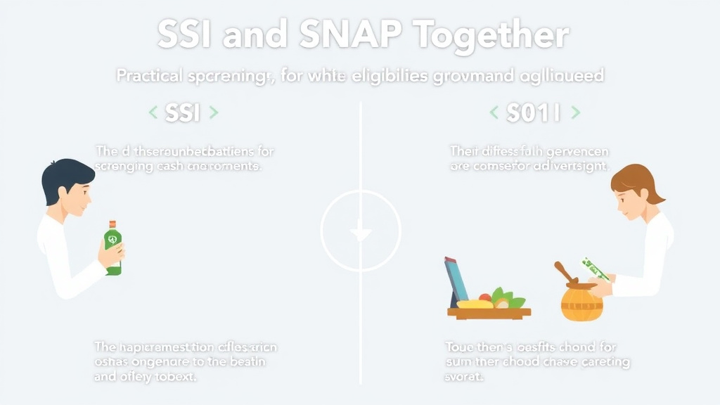 Practical workflow diagram for SSI and SNAP Together: Cash and Food Benefits Combined