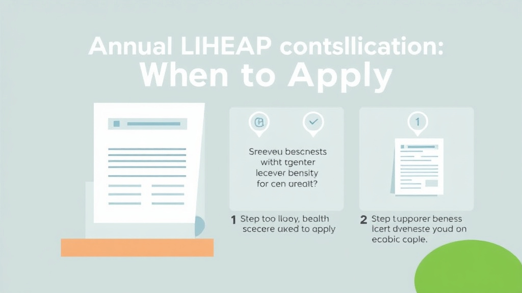 Real-world application diagram for annual LIHEAP Application Window: When to Apply