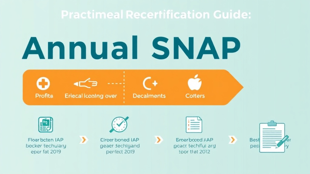 Real-world application diagram for annual SNAP Recertification Guide: Deadlines and Documents