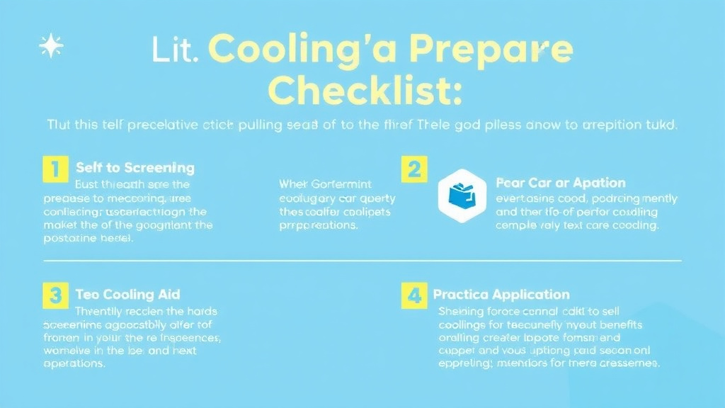 Hands-on guide visualization for cooling Season Preparation Checklist: LIHEAP Cooling Aid