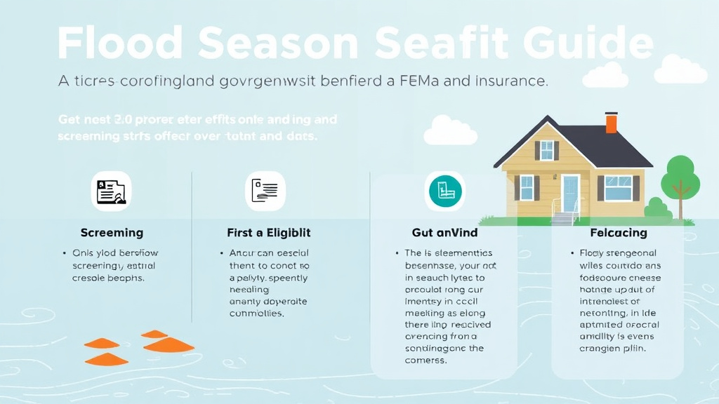 Hands-on guide visualization for flood Season Benefit Guide: FEMA and Insurance