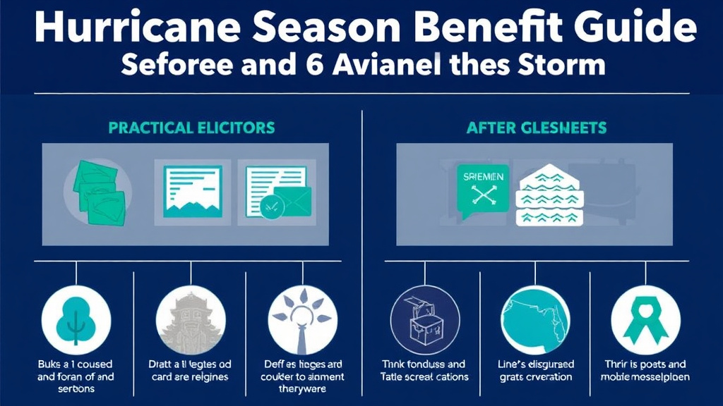 Hands-on guide visualization for hurricane Season Benefit Guide: Before and After the Storm