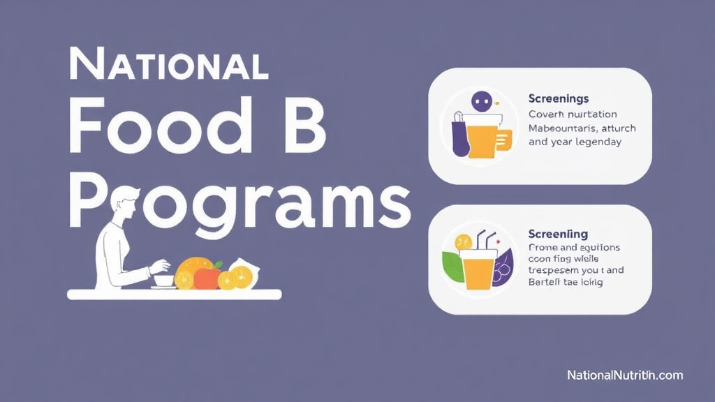 Action-oriented illustration showing how to apply national Nutrition Month: Food Benefit Programs Guide