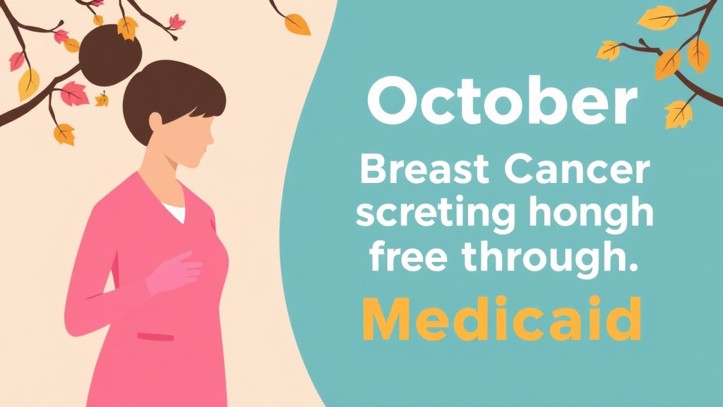 Clear illustration of october Breast Cancer Screening: Free Through Medicaid with supporting details