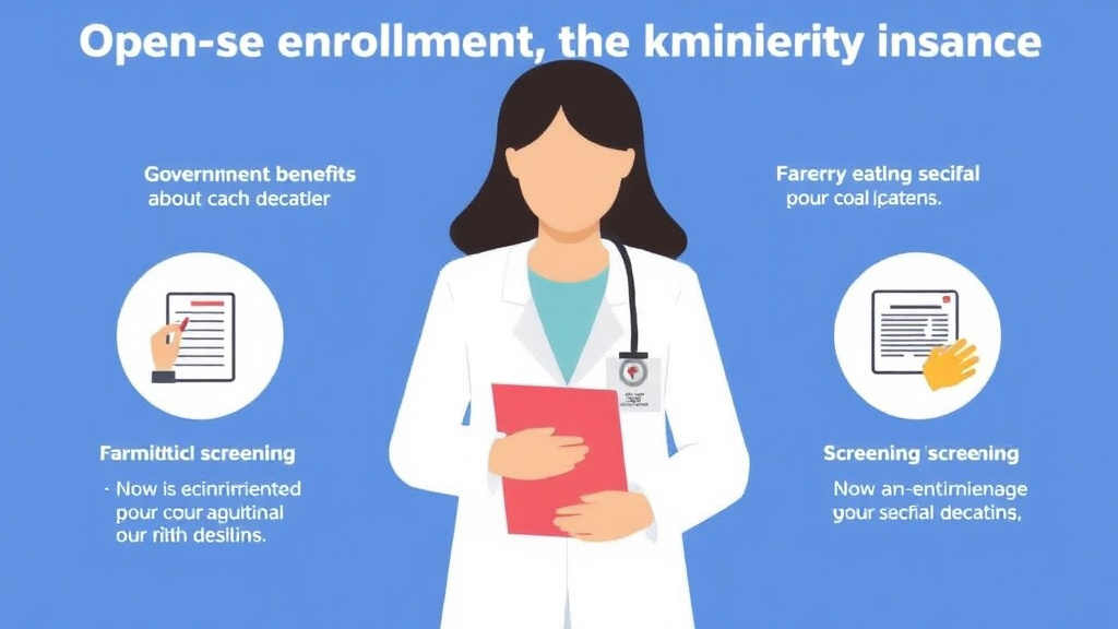 Action-oriented illustration showing how to apply open Enrollment Health Insurance Tips for Low-Income Families