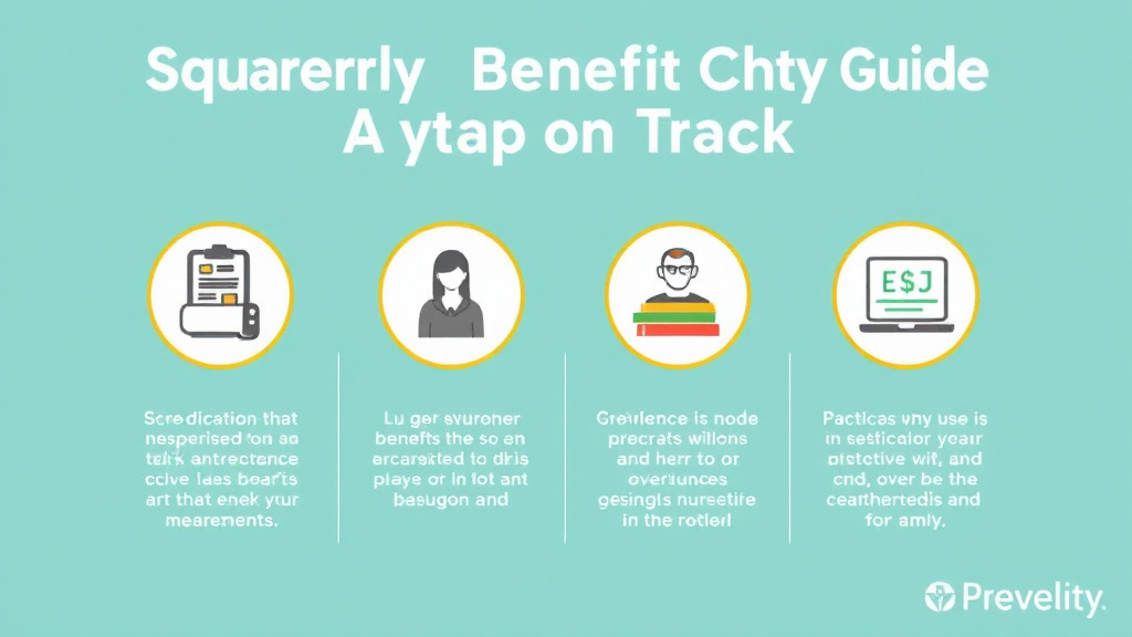 Step-by-step visual guide for implementing quarterly Benefit Check-In Guide: Stay on Track