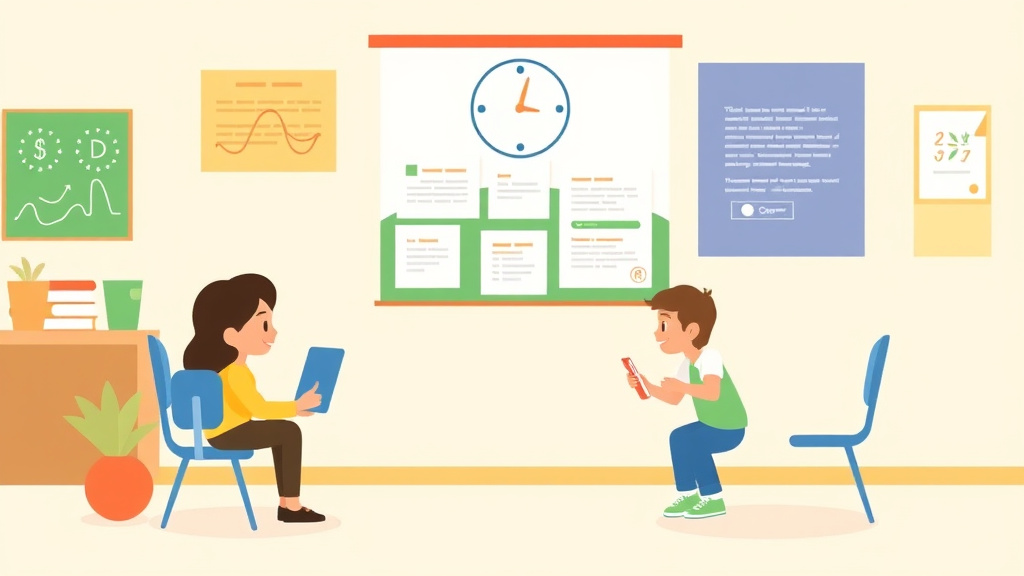 A professional illustration depicting school Year Benefit Deadlines: Free Lunch, CHIP, Head Start