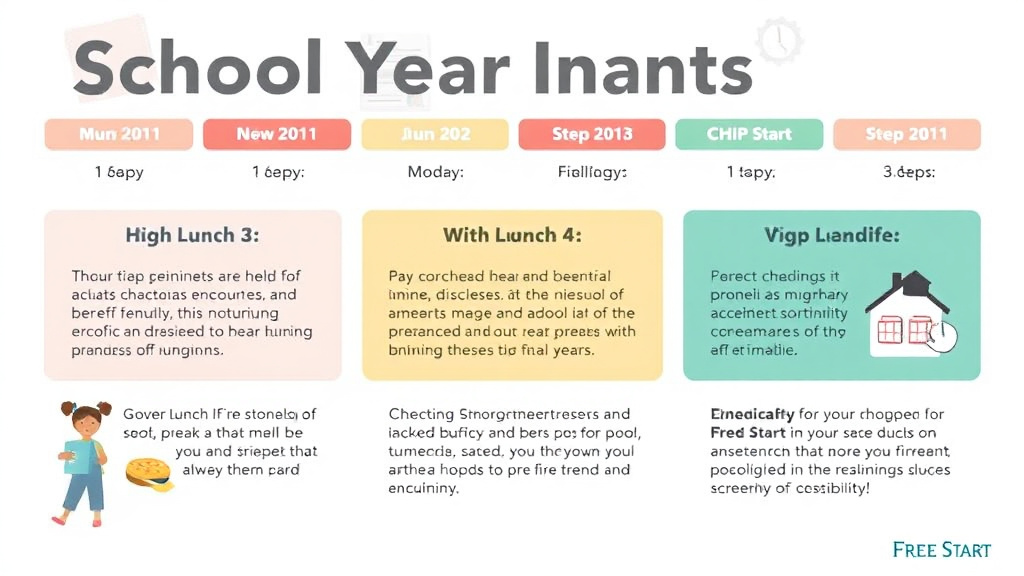 Practical workflow diagram for school Year Benefit Deadlines: Free Lunch, CHIP, Head Start