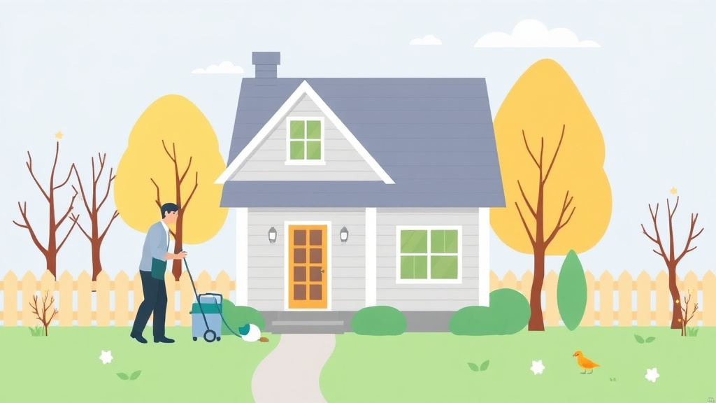Illustration breaking down the fundamentals of spring Cleaning and Weatherization: Free Home Assessment