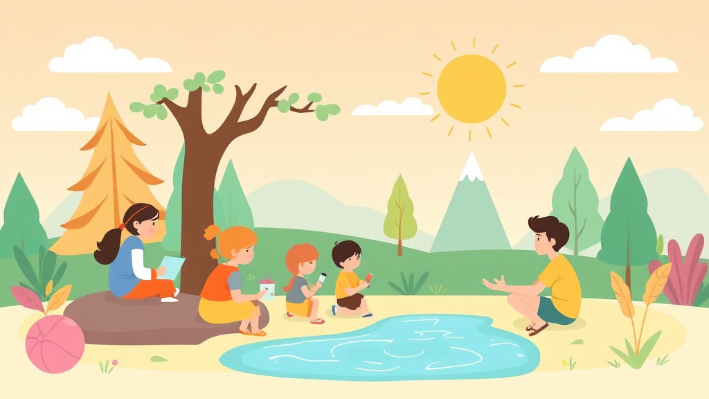 Conceptual diagram showing how summer Camp Scholarships and Free Programs for Low-Income Kids works in practice