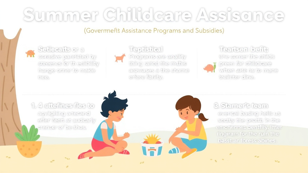 Practical workflow diagram for summer Childcare Assistance: Programs and Subsidies