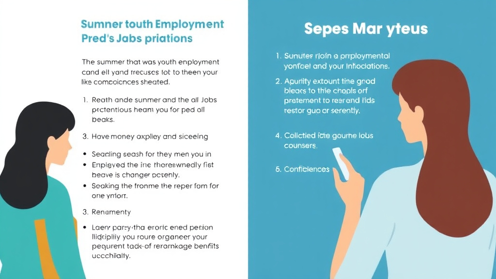 Practical checklist visual for summer Youth Employment Programs: Paid Jobs for Teens