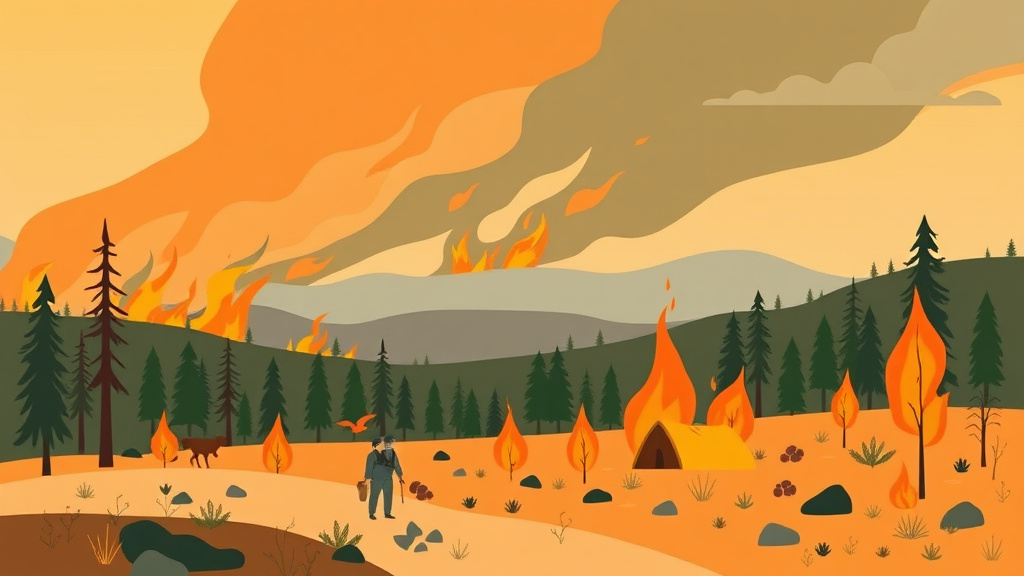 Detailed visual representation of wildfire Season Benefit Guide: Evacuation and Recovery