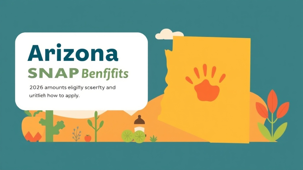 An informative visual explaining arizona SNAP Benefits Guide 2026: Amounts, Eligibility, and How to Apply for beginners and professionals