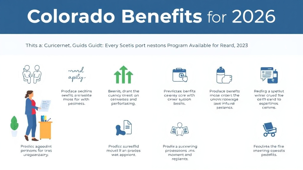 Practical checklist visual for colorado Benefits Guide 2026: Every Program Available to Residents