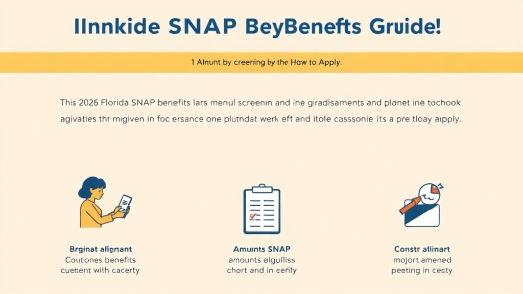 Practical checklist visual for florida SNAP Benefits Guide 2026: Amounts, Eligibility, and How to Apply