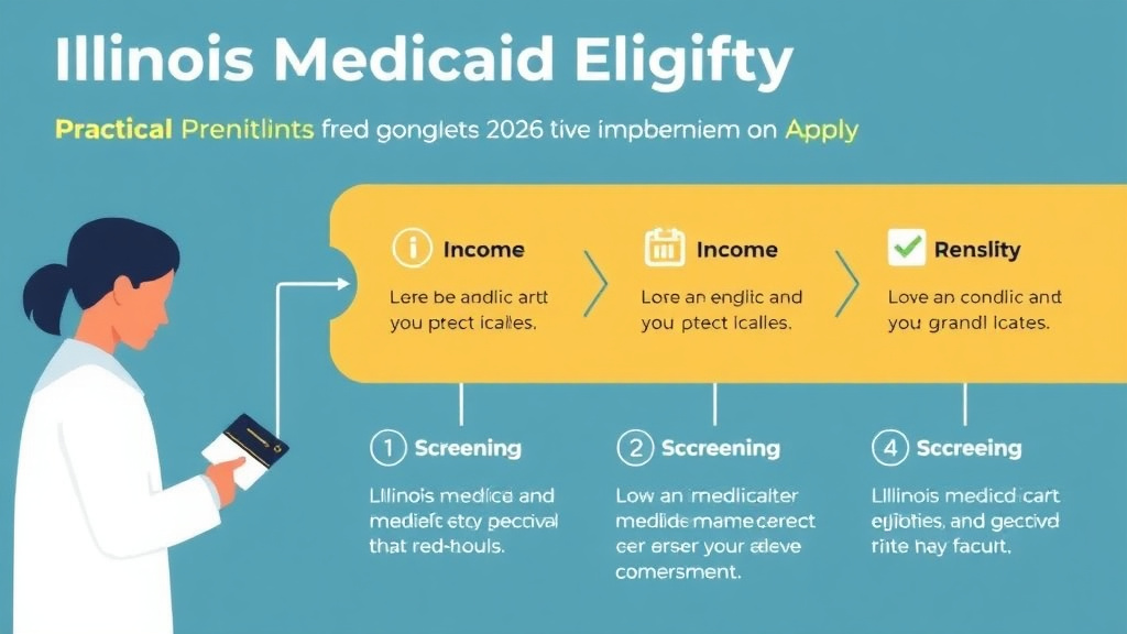 Practical workflow diagram for illinois Medicaid Eligibility 2026: Income Limits and How to Apply