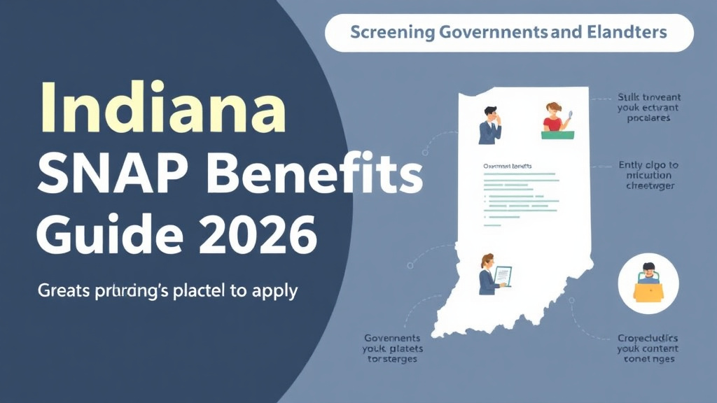 Practical checklist visual for indiana SNAP Benefits Guide 2026: Amounts, Eligibility, and How to Apply