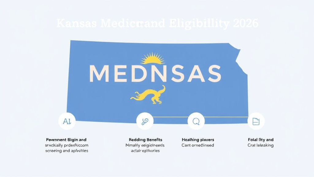 Action-oriented illustration showing how to apply kansas Medicaid Eligibility 2026: Income Limits and How to Apply