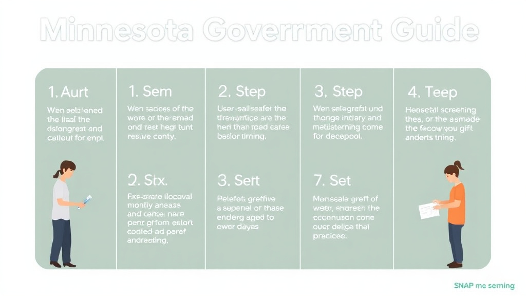 Practical workflow diagram for minnesota SNAP Benefits Guide 2026: Amounts, Eligibility, and How to Apply