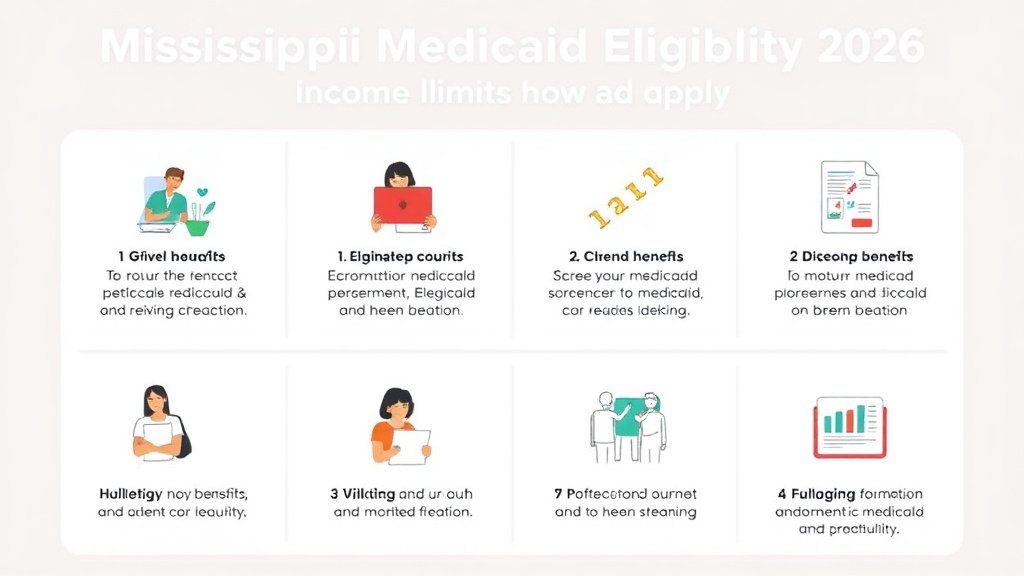 Process flow illustration for putting mississippi Medicaid Eligibility 2026: Income Limits and How to Apply into action