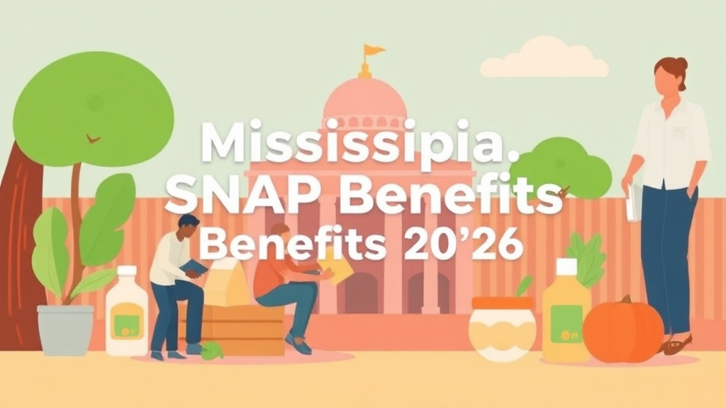 Illustration breaking down the fundamentals of mississippi SNAP Benefits Guide 2026: Amounts, Eligibility, and How to Apply