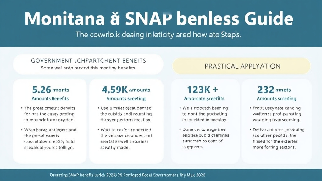 Hands-on guide visualization for montana SNAP Benefits Guide 2026: Amounts, Eligibility, and How to Apply