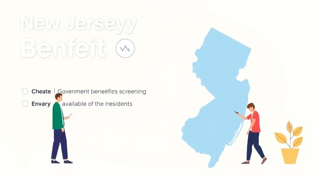 A professional illustration depicting new Jersey Benefits Guide 2026: Every Program Available to Residents