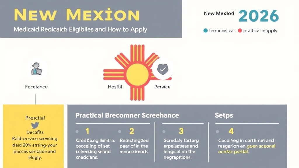Practical checklist visual for new Mexico Medicaid Eligibility 2026: Income Limits and How to Apply