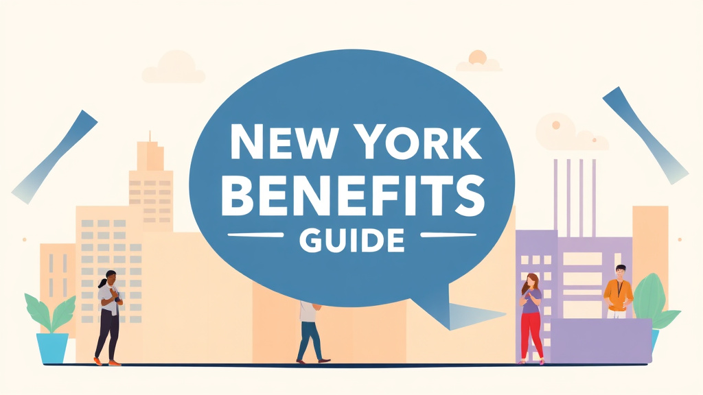 Educational graphic covering the essentials of new York Benefits Guide 2026: Every Program Available to Residents