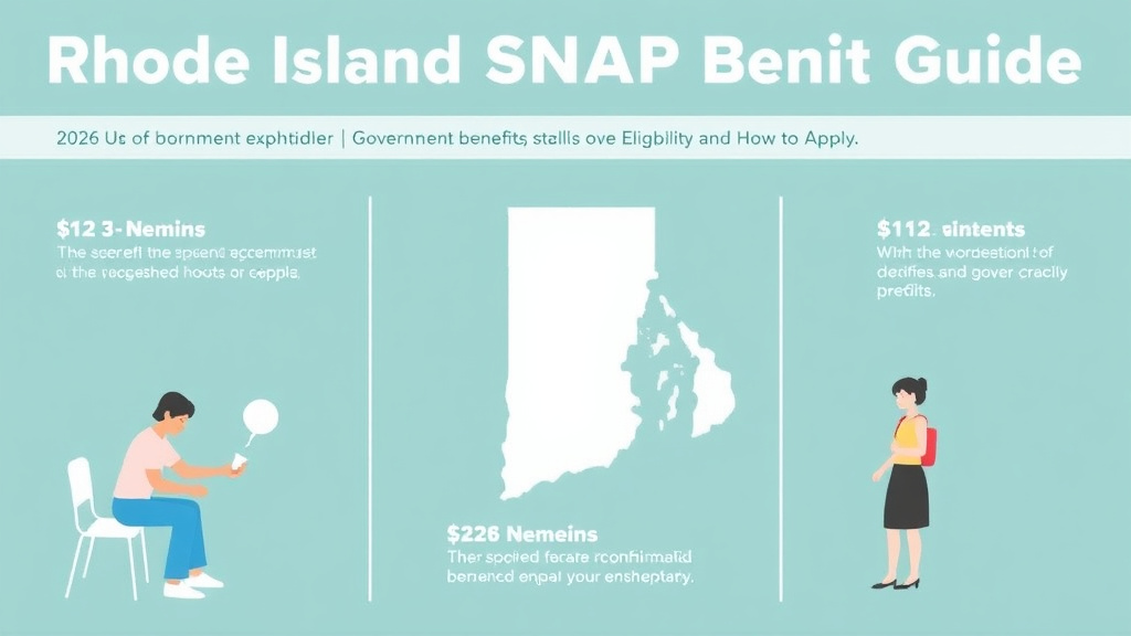 Action-oriented illustration showing how to apply rhode Island SNAP Benefits Guide 2026: Amounts, Eligibility, and How to Apply