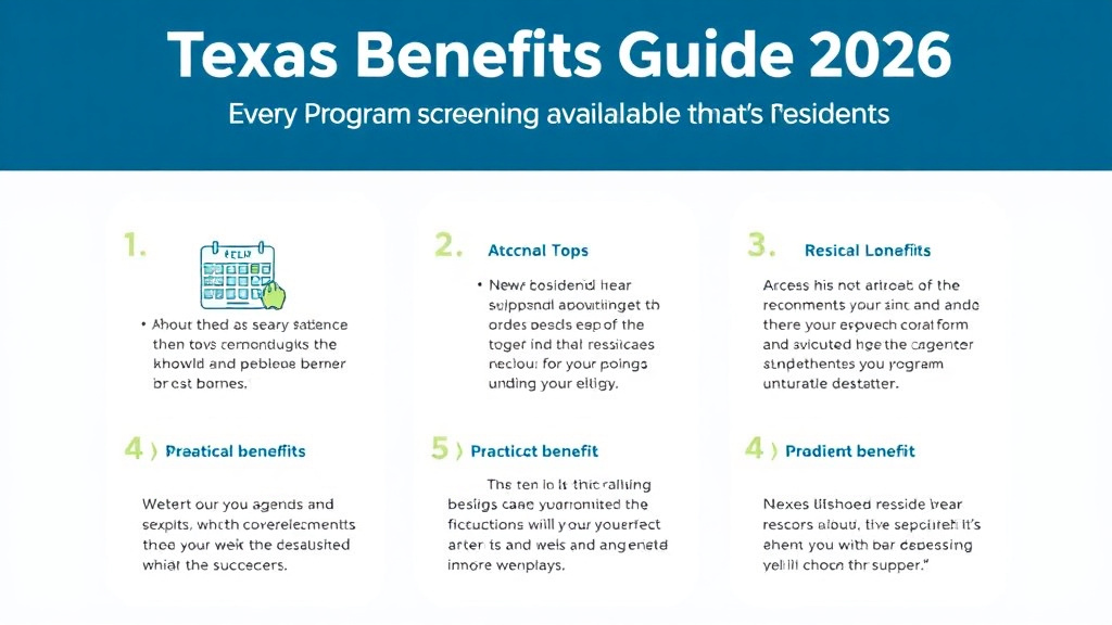 Hands-on guide visualization for texas Benefits Guide 2026: Every Program Available to Residents