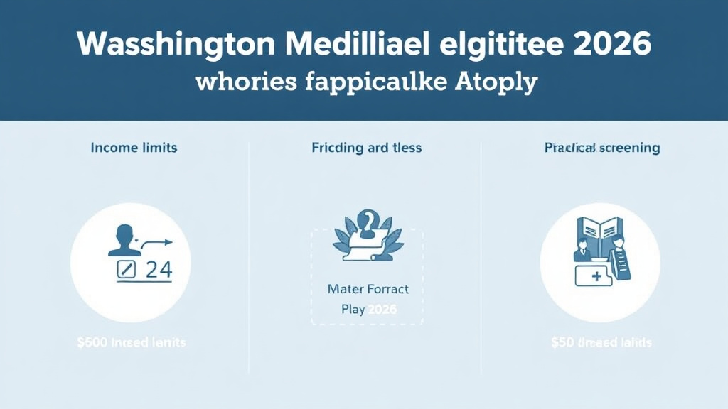 Step-by-step visual guide for implementing washington Medicaid Eligibility 2026: Income Limits and How to Apply