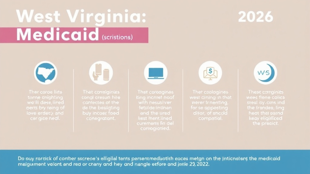 Practical checklist visual for west Virginia Medicaid Eligibility 2026: Income Limits and How to Apply